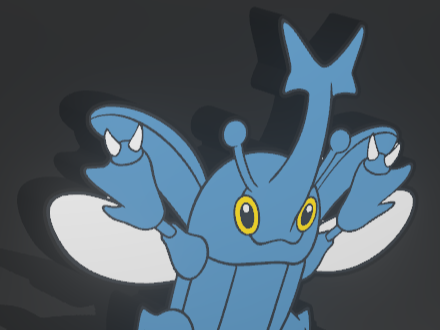 Pokemon - scarhino/heracross #214 - lightbox