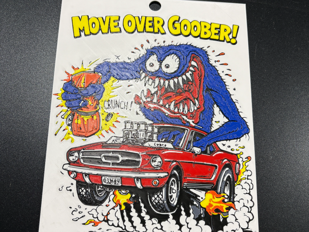 Rat Fink Style Wall Art for 4 Color AMS