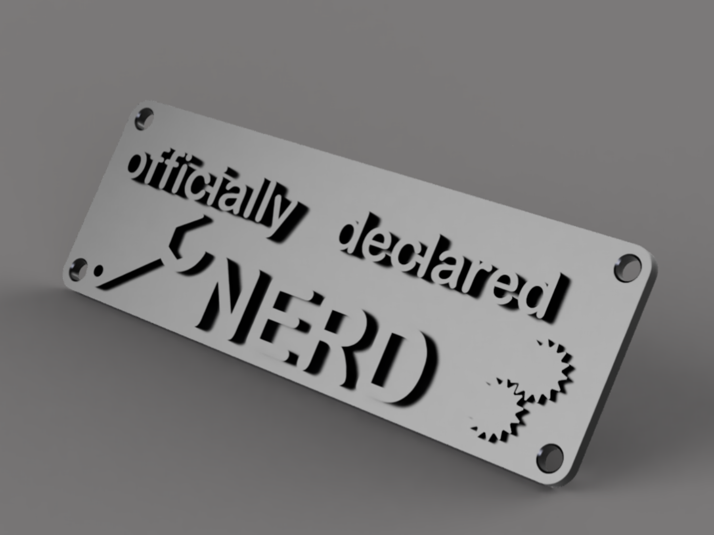 Nerd Türschild