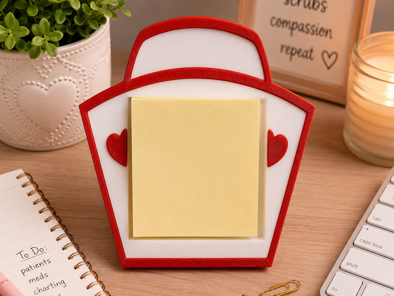 Nurse Sticky Note Holder