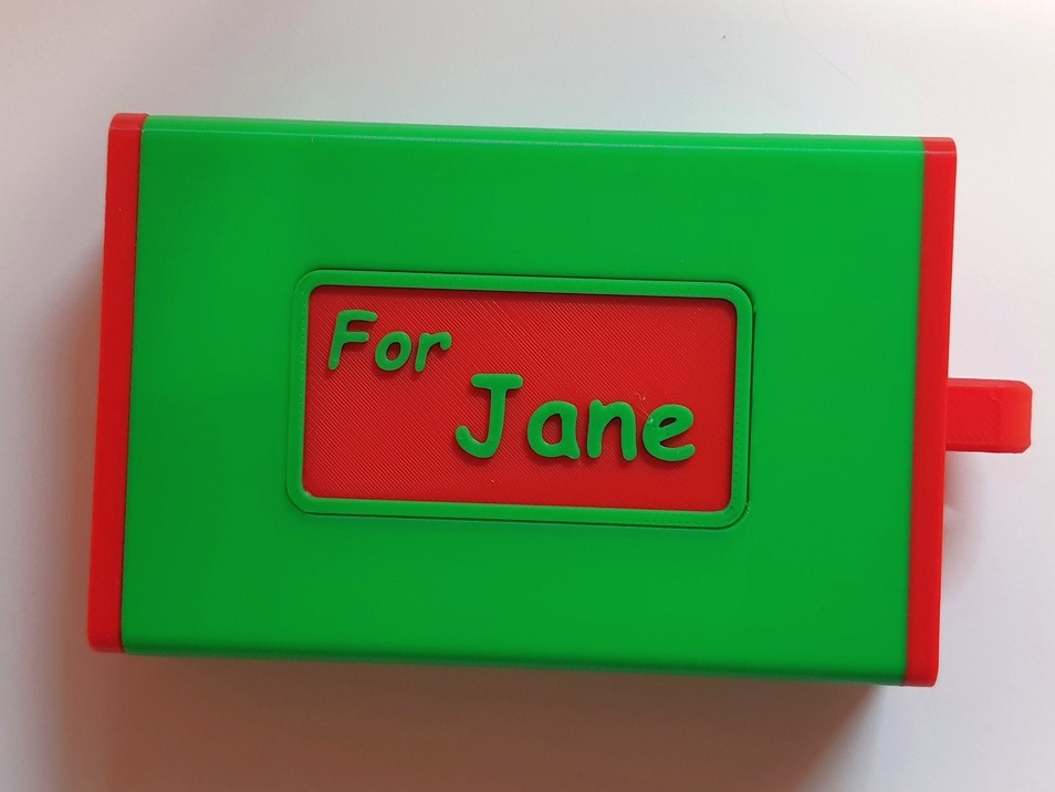 Easy-Print Christmas Gift Box with Concealed Lock