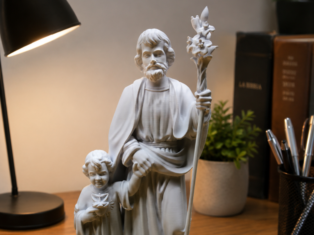 San Giuseppe con Jesu – Statua decorativa