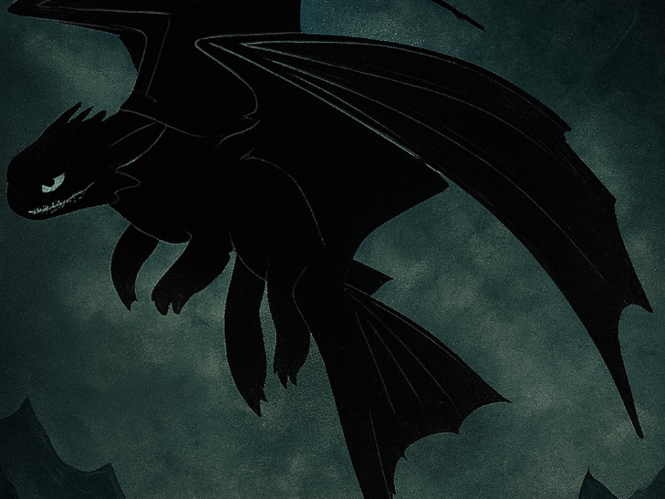 How to Train Your Dragon toothless 2D wall