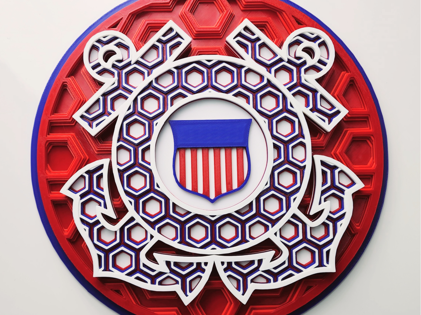 US Coast Guard Tribute Dimensional Mosaic