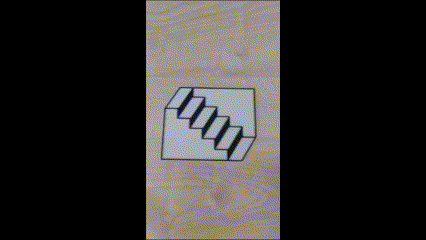 3D-Treppe, 3D-Stairs, crazy stairs, Illusion