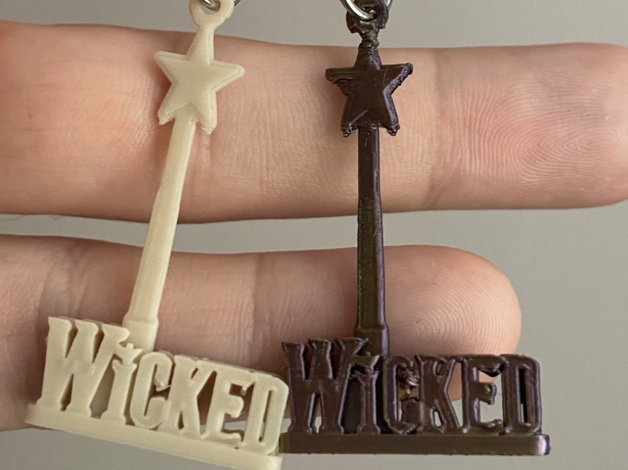 Wicked Star Wand Keychain