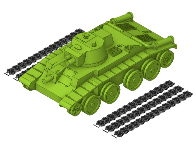Scaled model of 10TP tank
