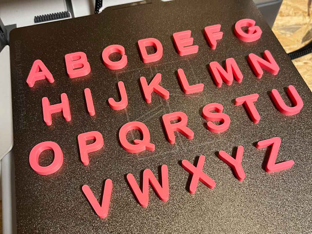 ABC Alphabet 3D Buchstaben Set / Arial Round