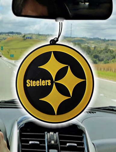 Pittsburgh Steelers Car Rearview Mirror Ornament