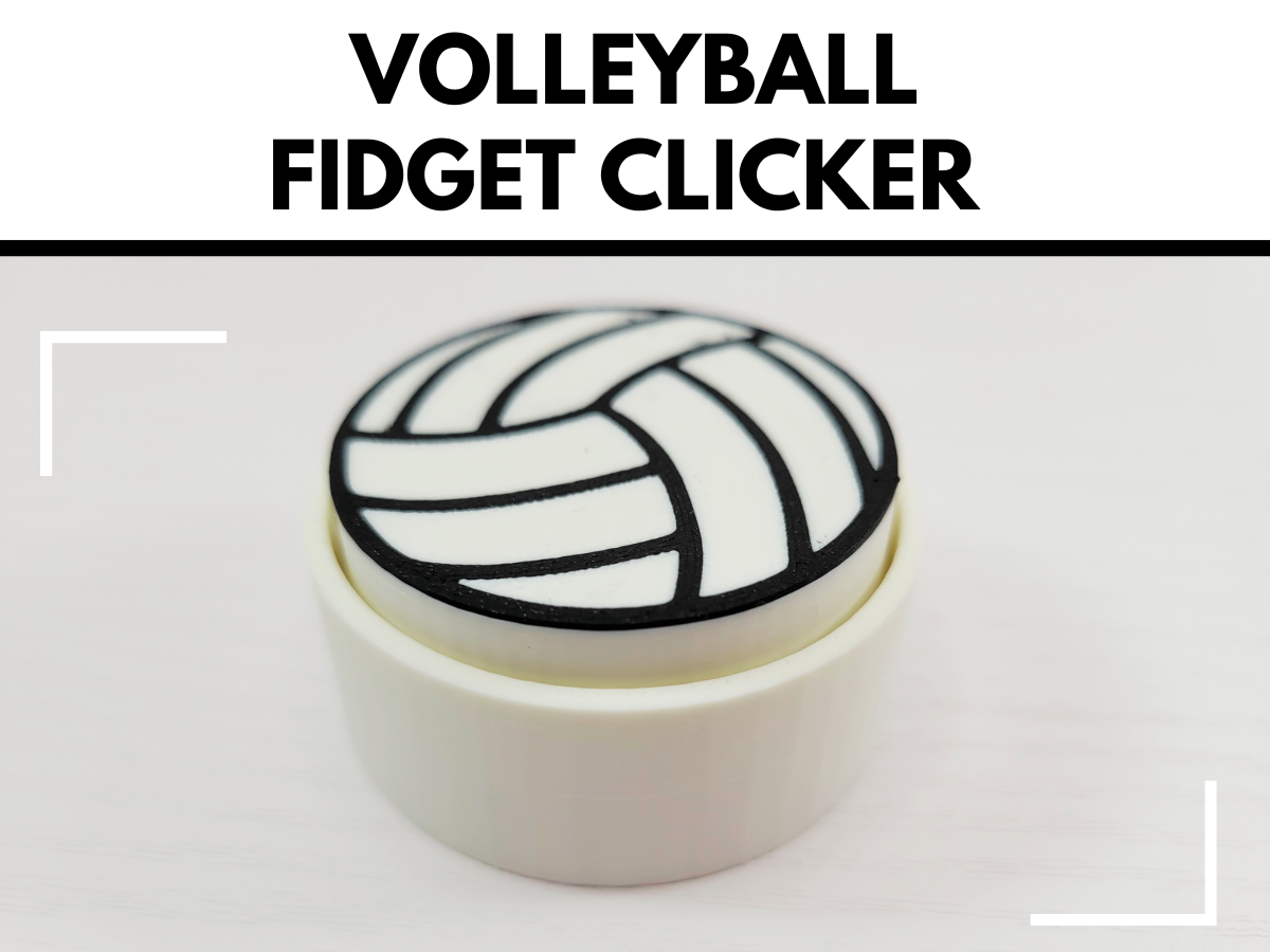 Volleyball Sports Ball Keyboard Clicker Fidget Toy