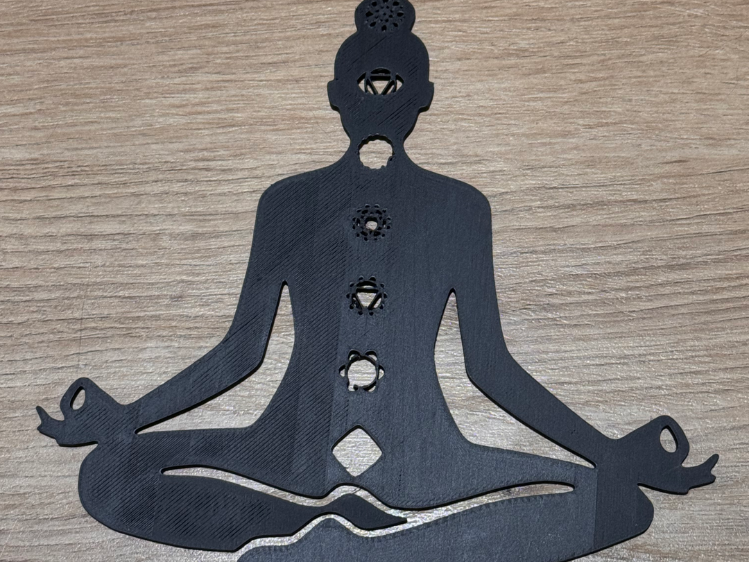 Arte Mural - Buda Sentado Chakras
