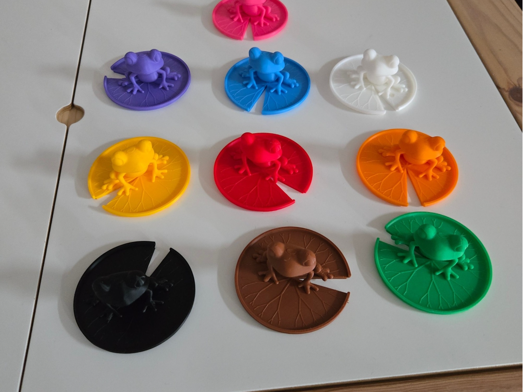jeu de couleurs grenouille