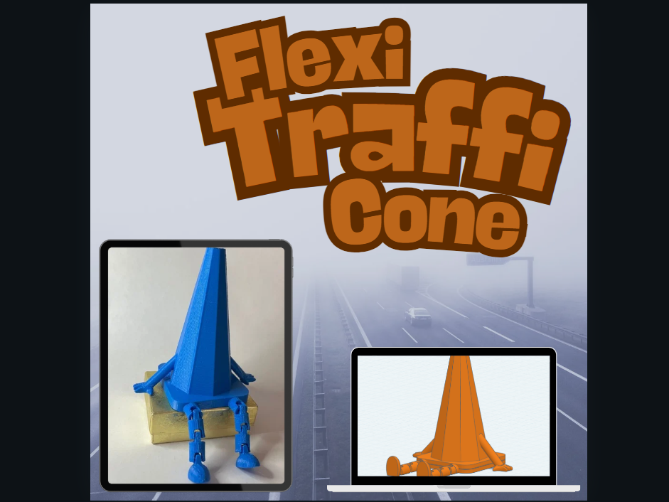 Traffic Cone Buddy (Flexi Legs)