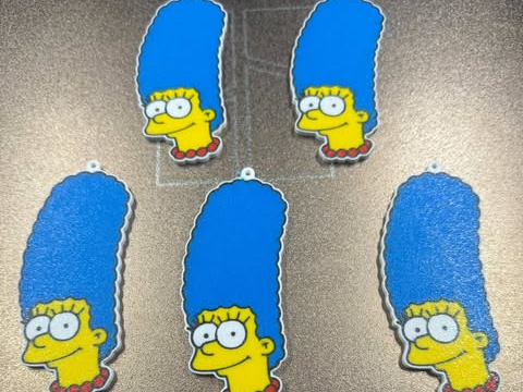 marge simpson keychain