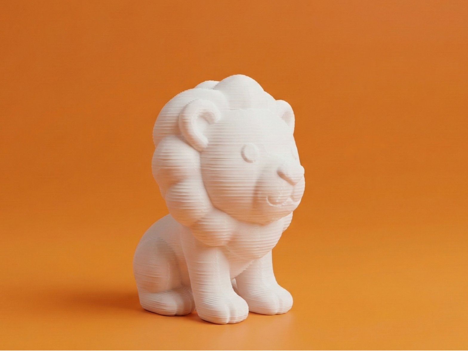 Cute Lion Figurine – Cartoon Safari Animal