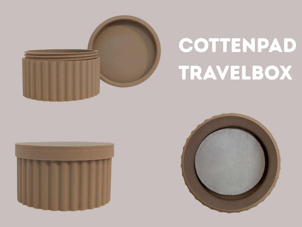 Rundbehälter || Wattepad Reisebox