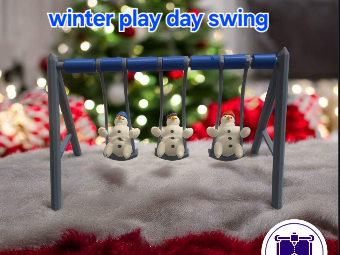 winter play day swing