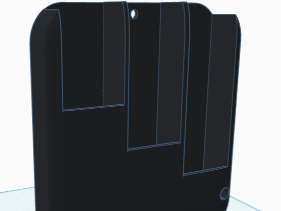 Screw-on Holder for 3 Remotes – 200mm Tall