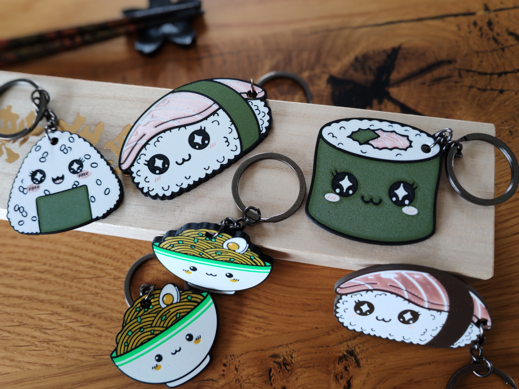 Japanese food keychain