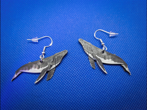 Humpback Whale Earrings