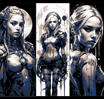 The heroine of the space epic - bookmarks