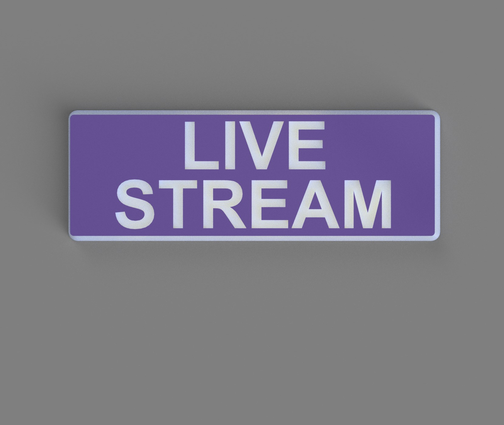 Live Stream Faceplate for LED Text Box