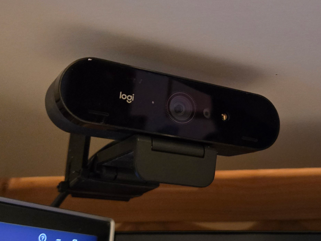Logitech Brio 4k camera shelf or wall mount