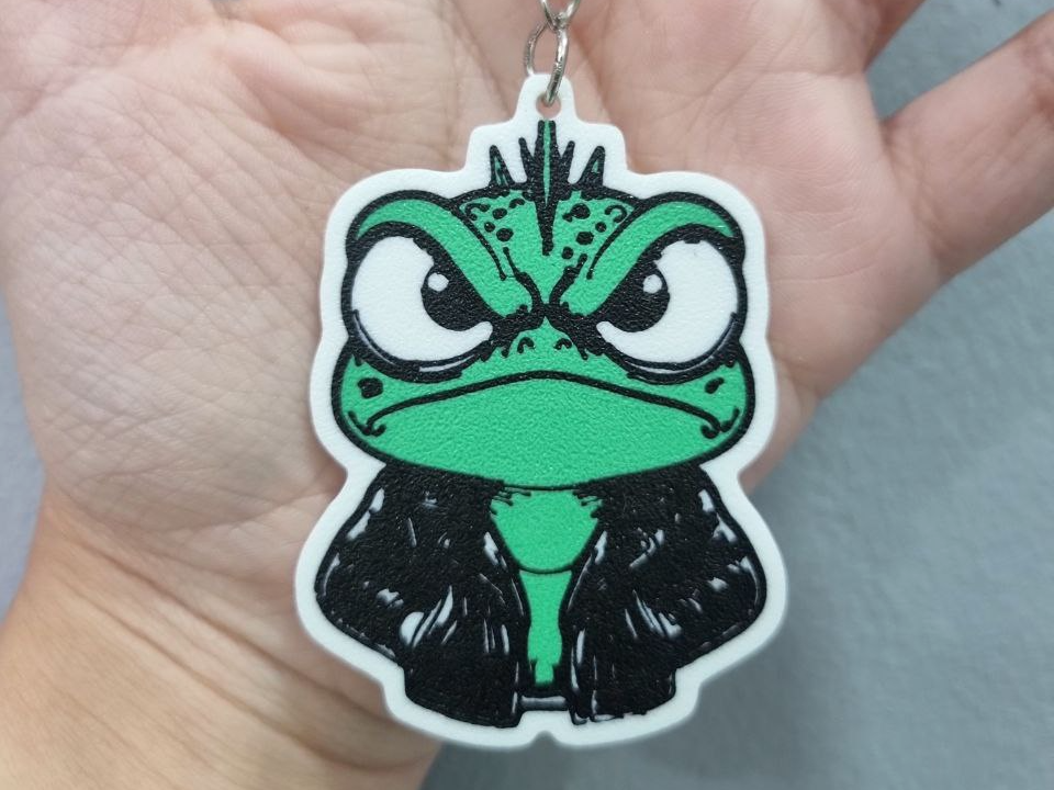 Keychain Angry frog