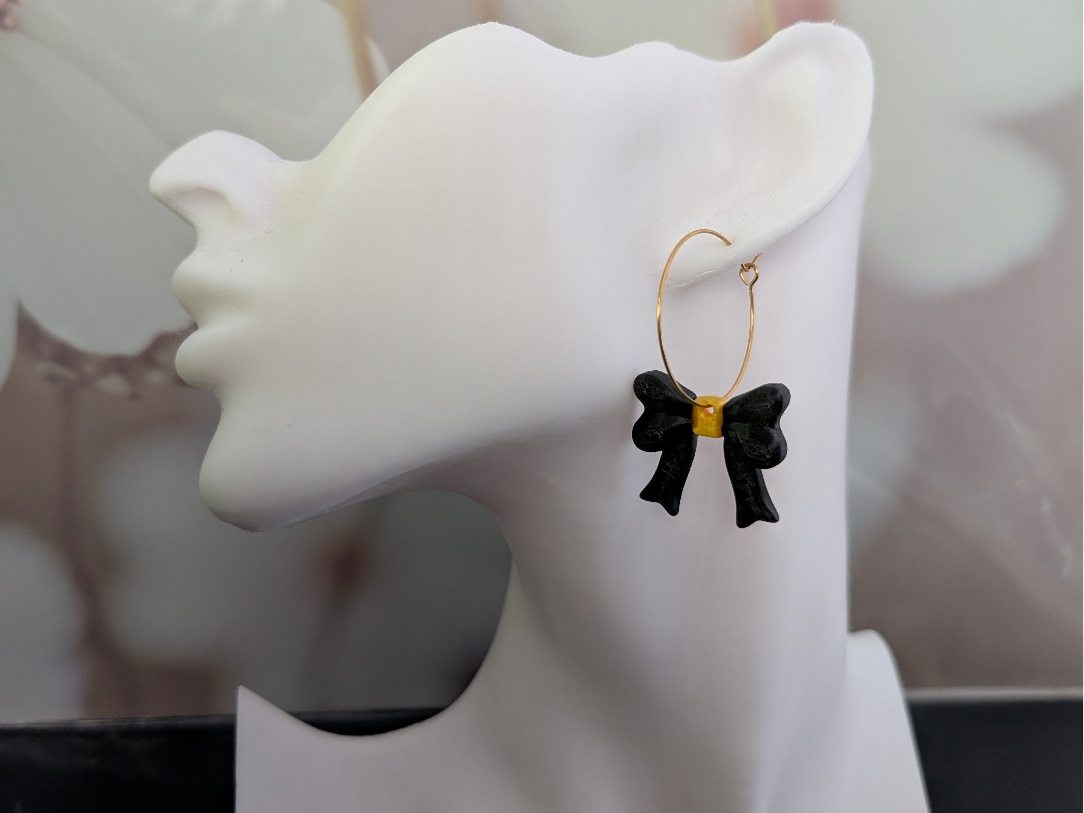 Boucles d'oreilles "Noeud de ruban"