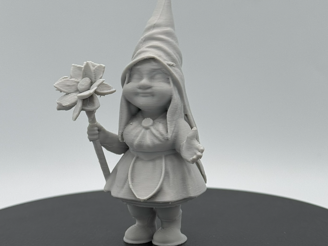 Female Gnome with a flower