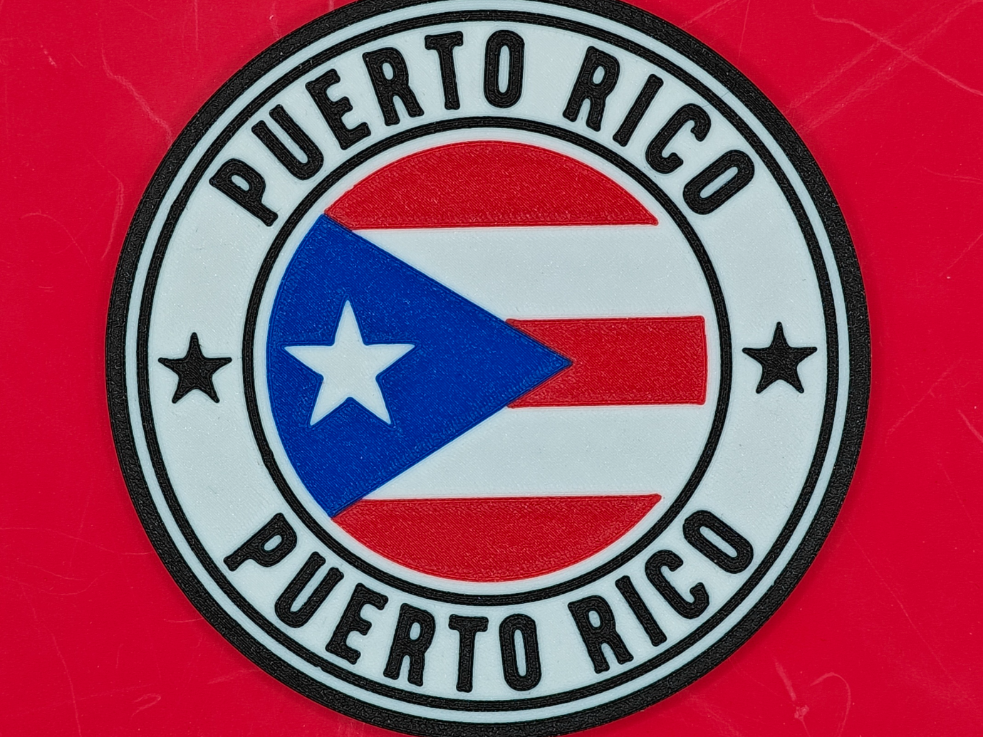 Puerto Rico Flag Coaster