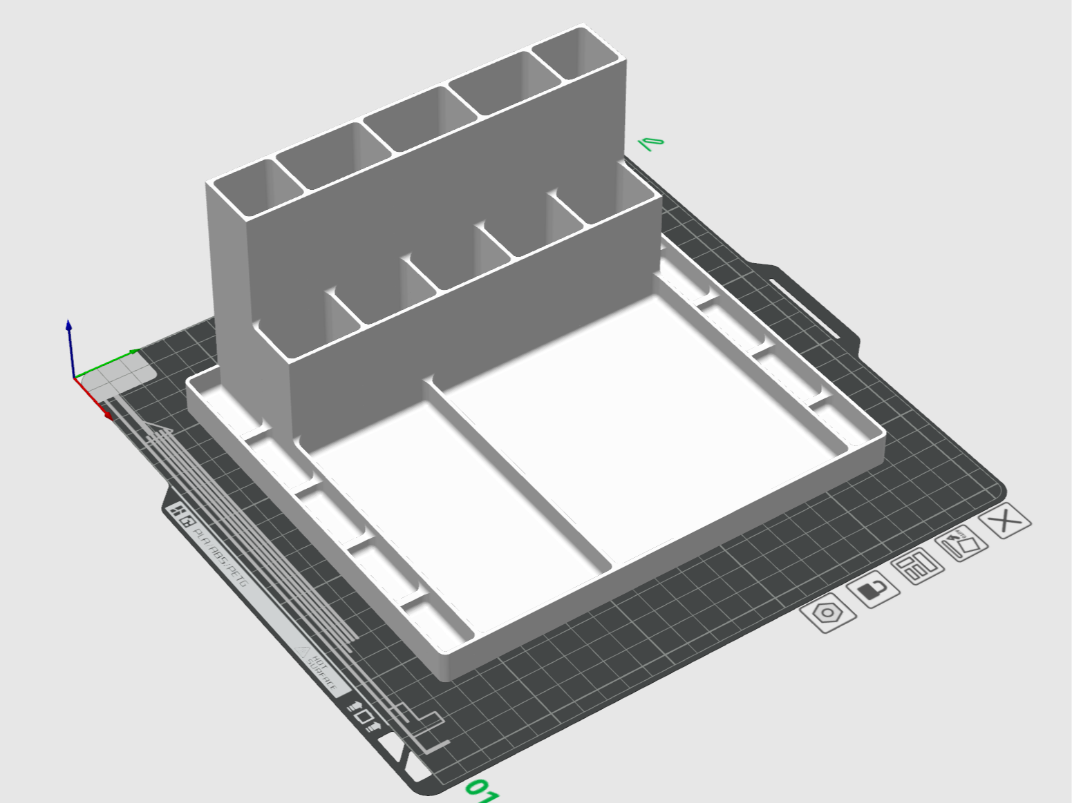 Sewing machine organizer