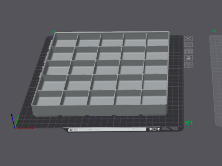 Machinist Gridfinity stackable loose insert trey