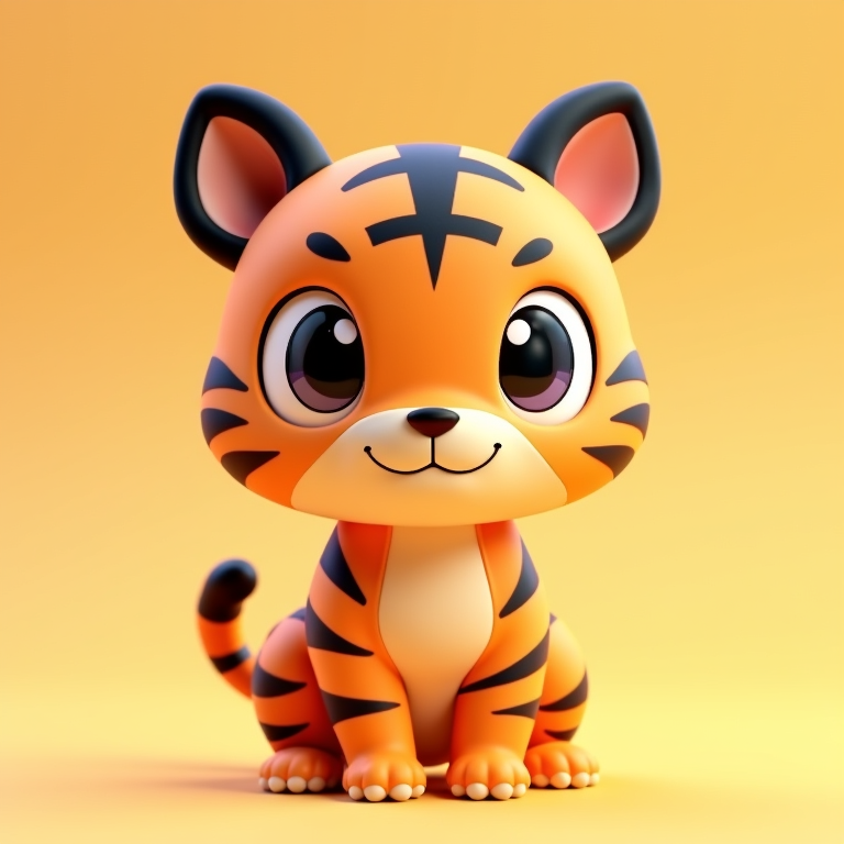 Tigger The Tiger - PrintMon 3D Animal Creature