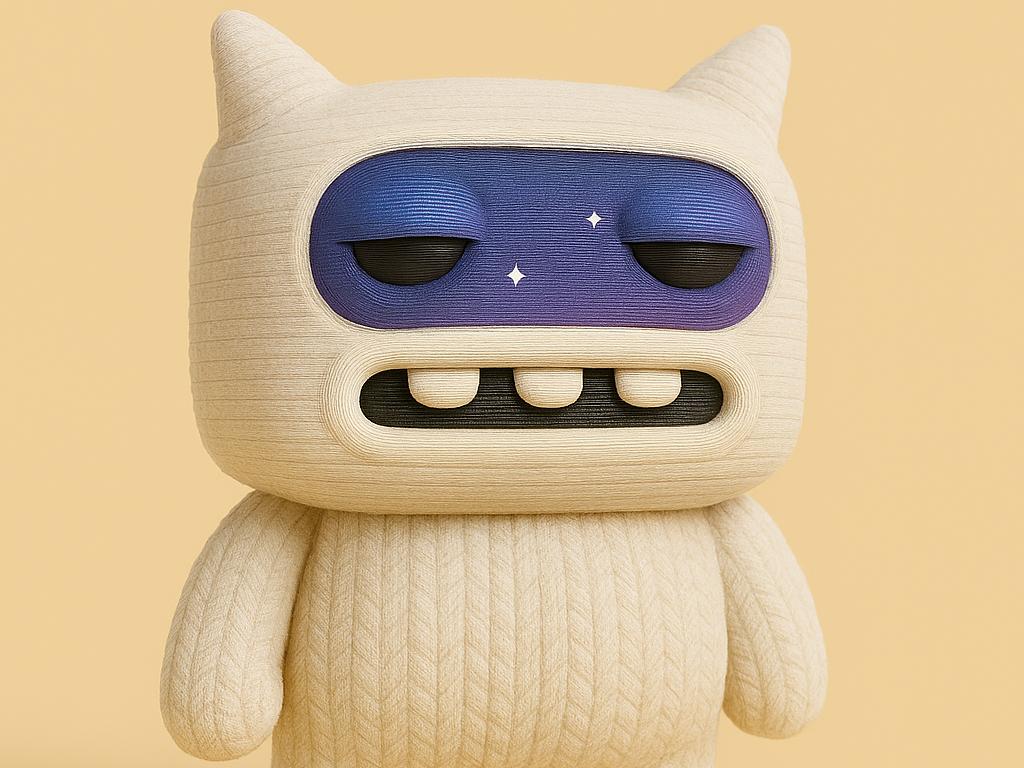 Fuggler‑Style Dream Monster Knitted Cosmic