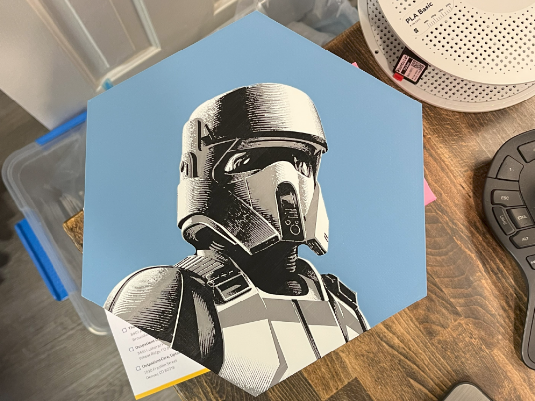 Star Wars Shoretrooper - Hueforge + ChromaLink