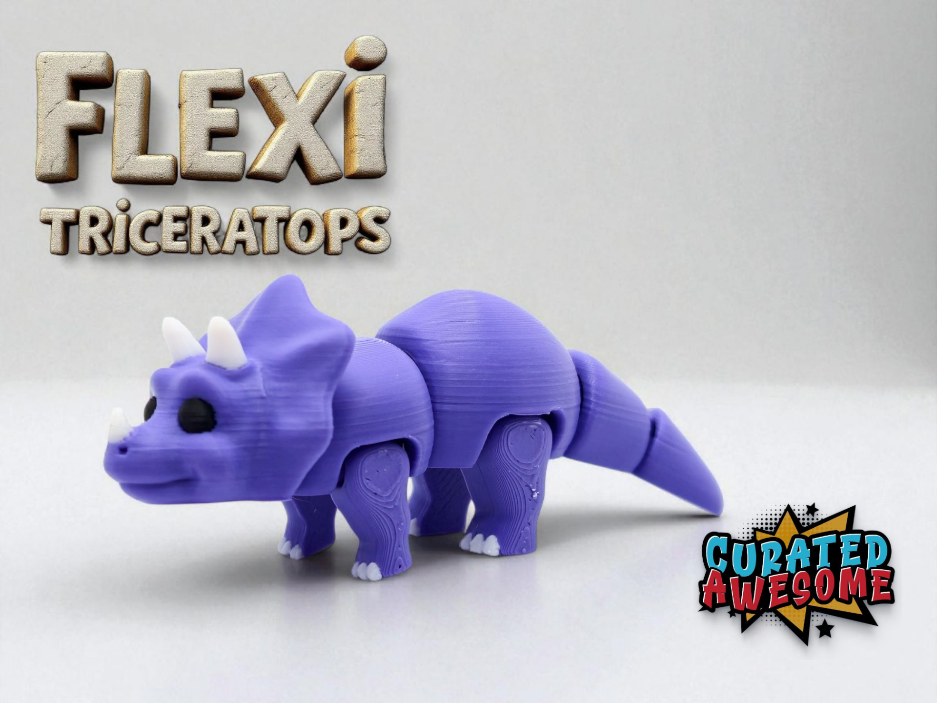 Cute Flexi Triceratops