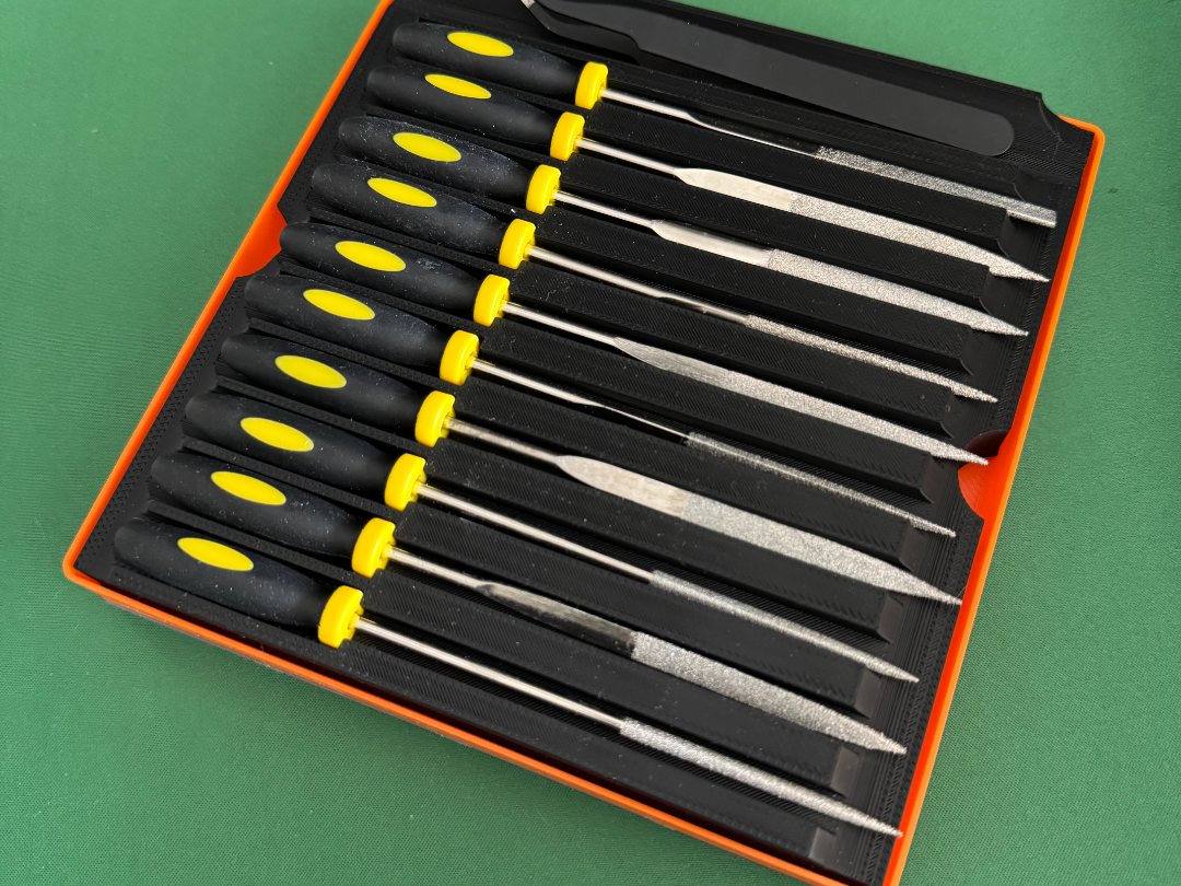 Gridfinity Needle File Set Organizer