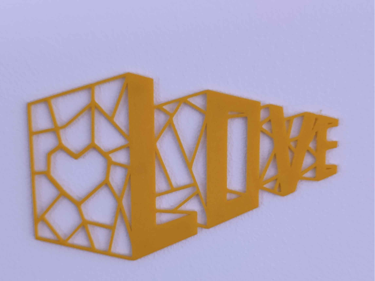 2d wall art love
