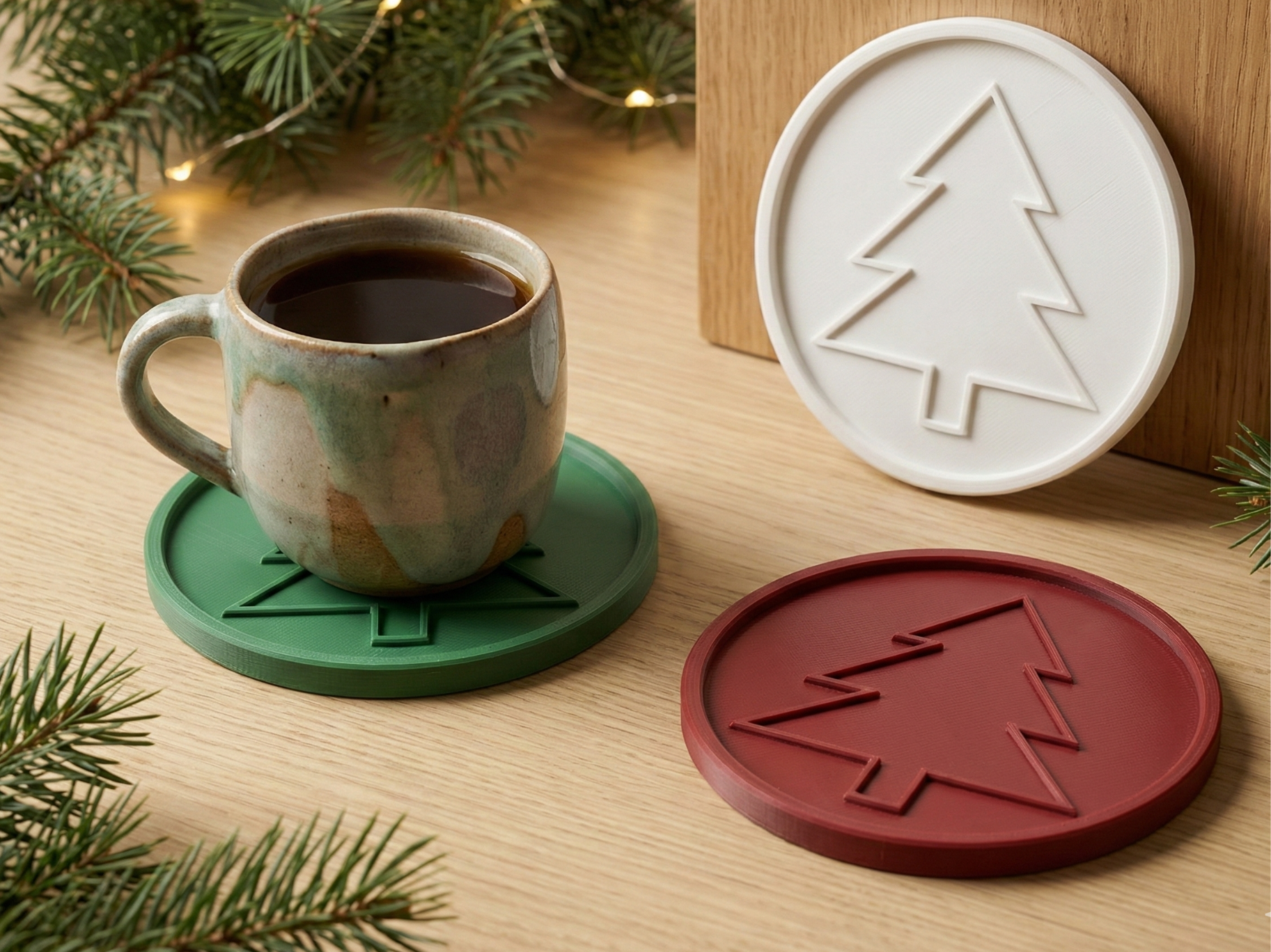 Winter Tree Coaster - Festive Decor