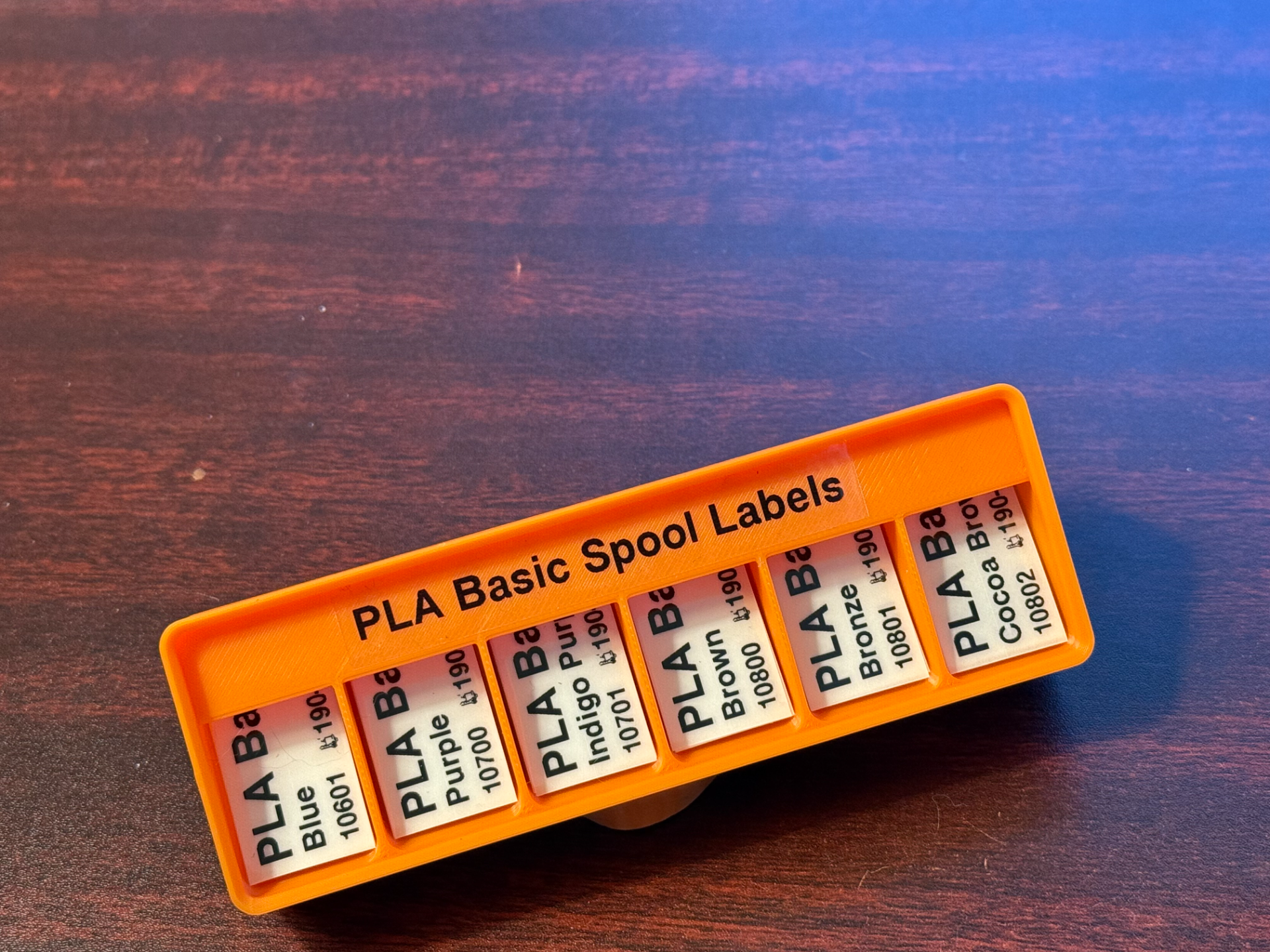 Filament Spool Identification Labels - Gridfinity
