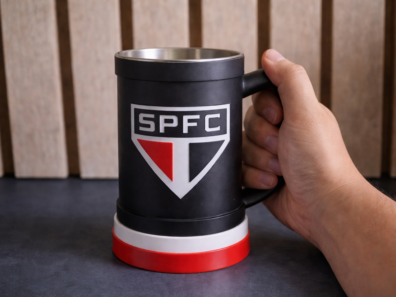 TAZA CHOPP CERVECERO 500 ML SAO PAULO FC