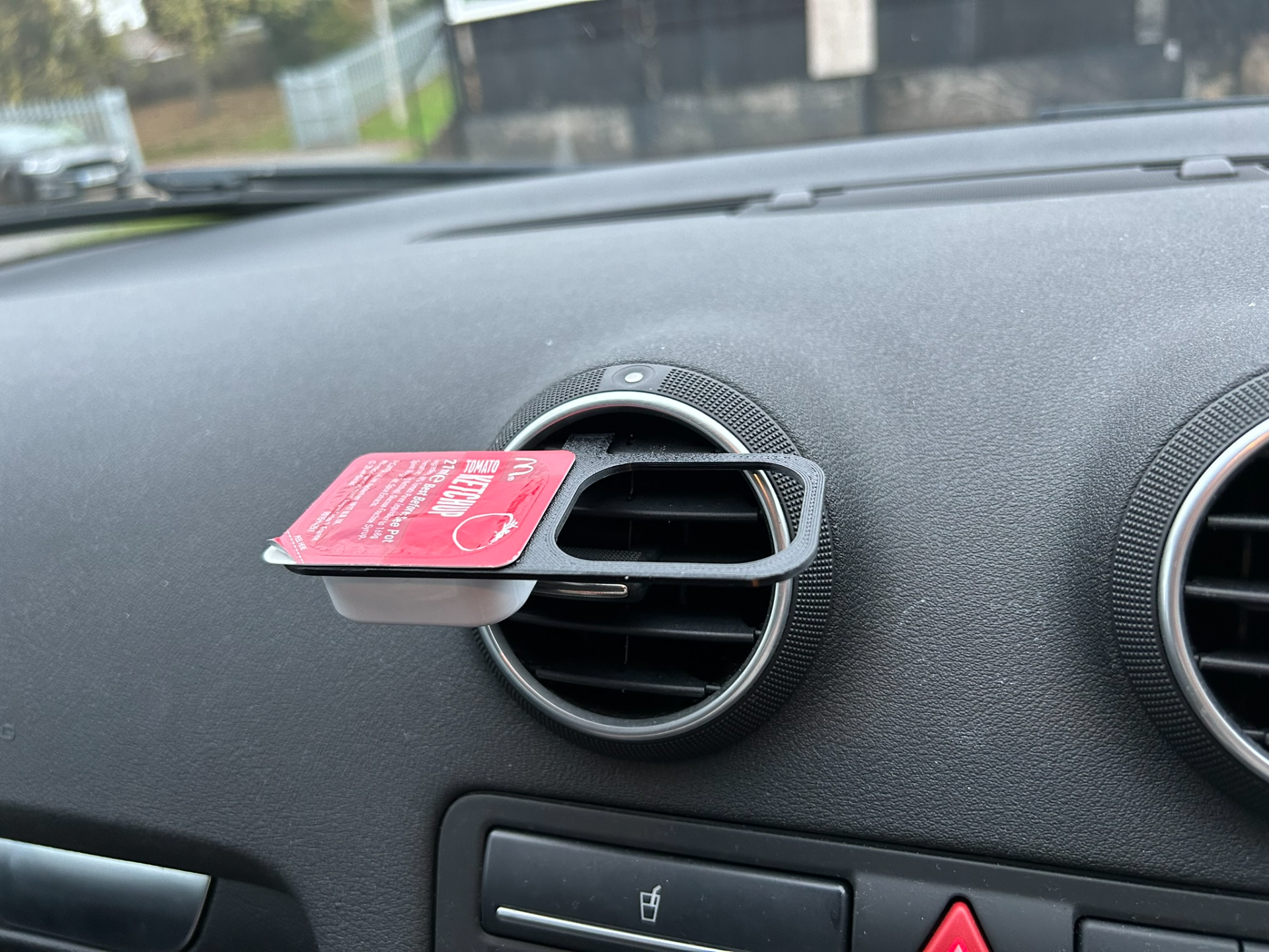 In-Car Vent Sauce Holder Attachment