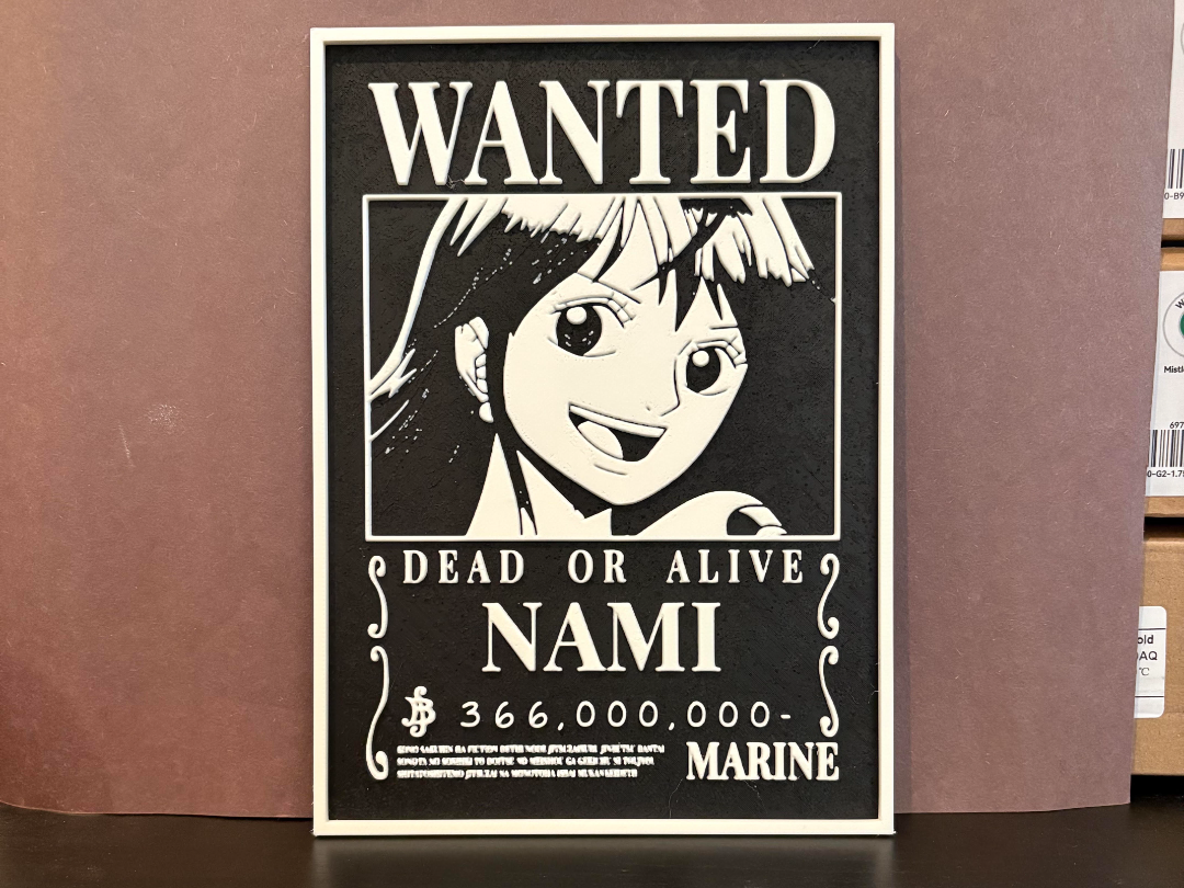 Nami Wanted Poster - One Piece Hueforge