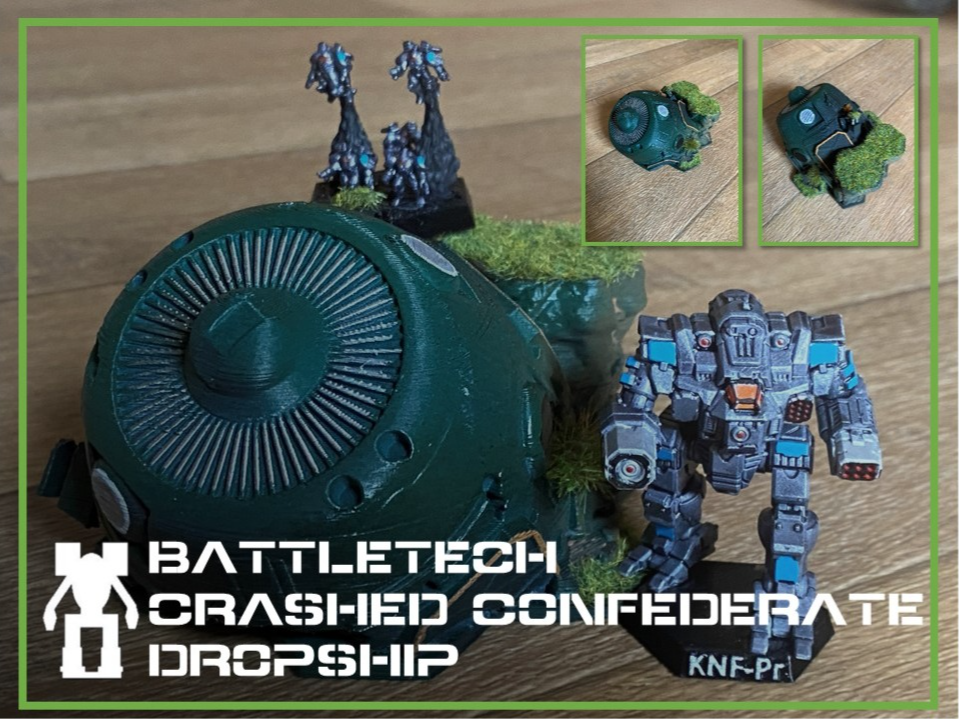 BattleTech - Crashed Confederate Dropship