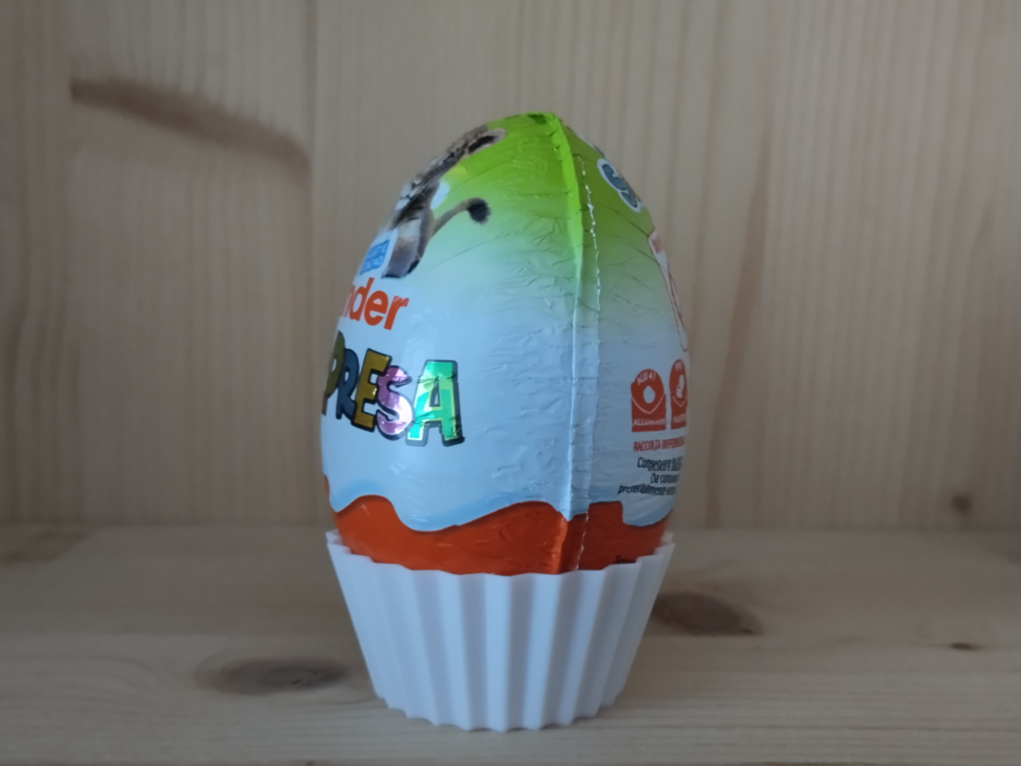 Pirottino porta ovetto kinder