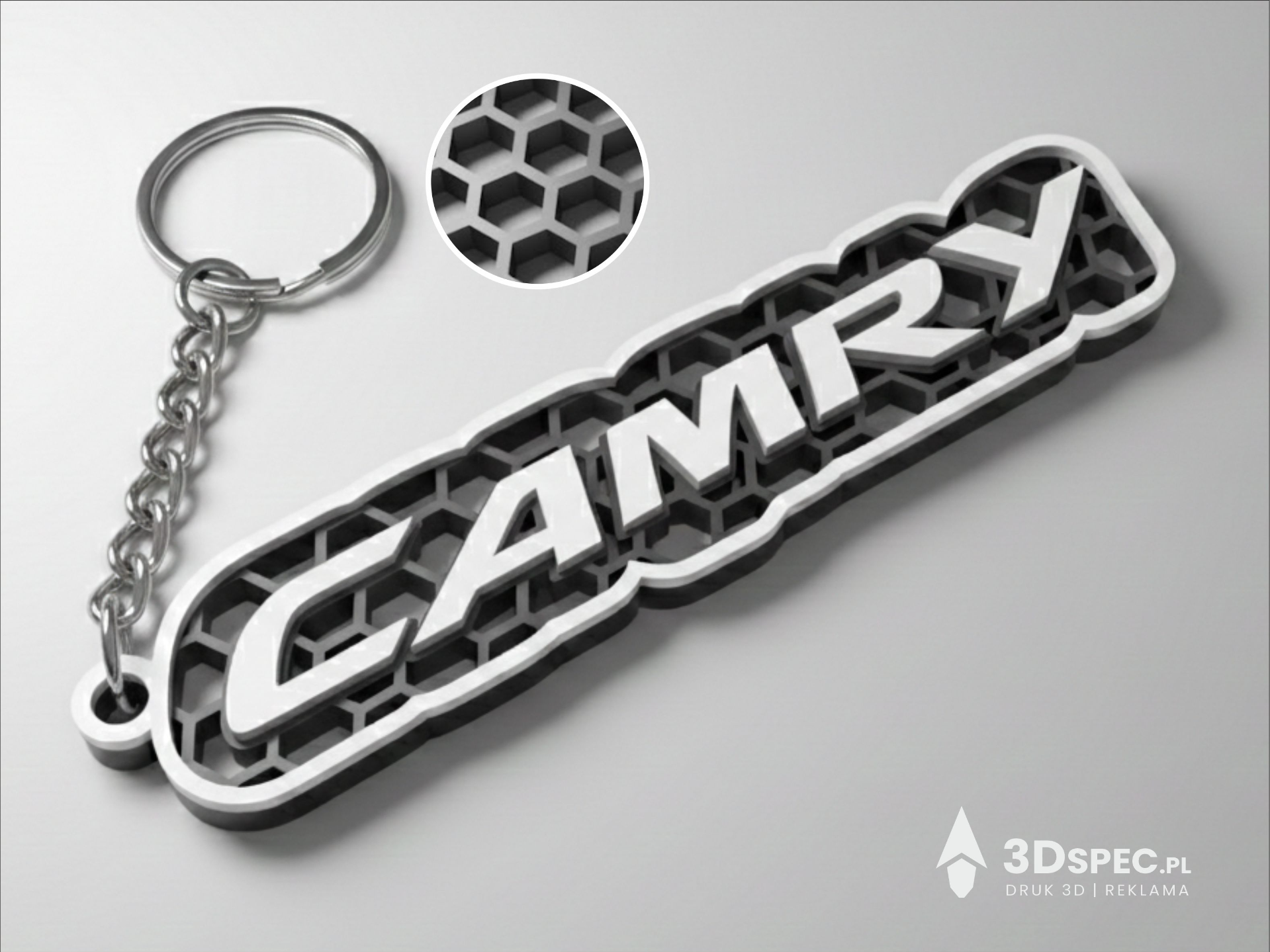 Toyota Camary logo honeycomb keychain