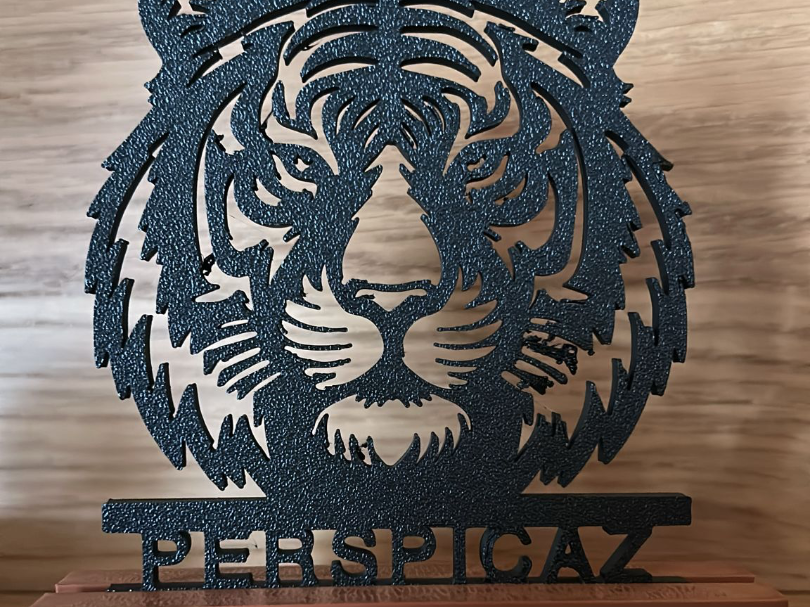 Trofeu de animais Tigre, Lobo e papagaio