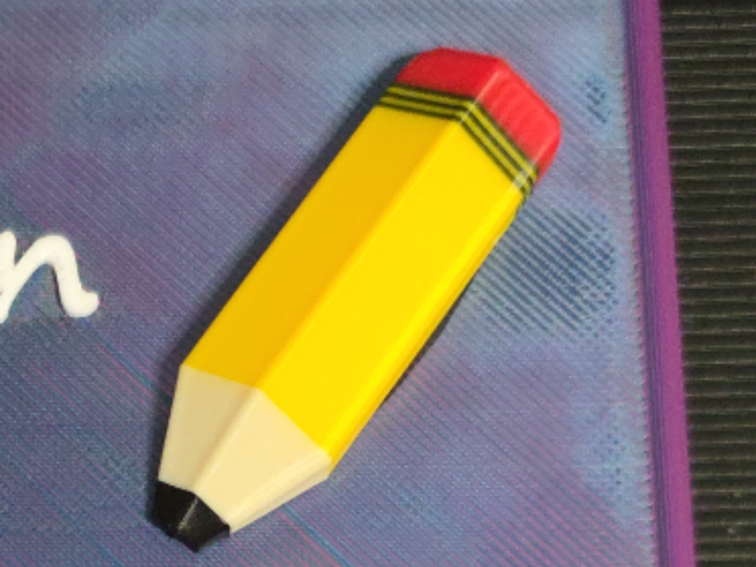 Stylized pencil for decoration teacher gift