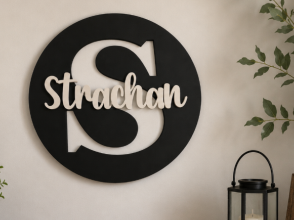 Custom Family Monogram Sign